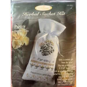 The Victoria Sampler Parsley Herbal Sachet Cross Stitch Kit HS 03 Thea Dueck